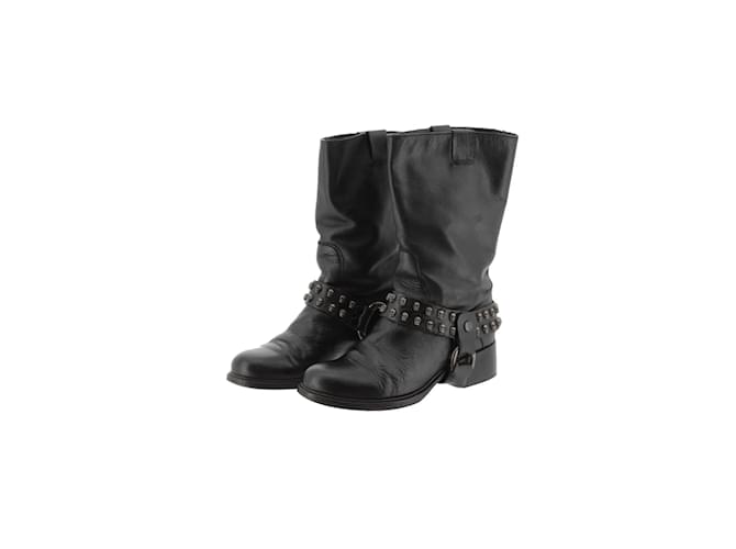 Zadig & Voltaire Leather boots Black  ref.1152687