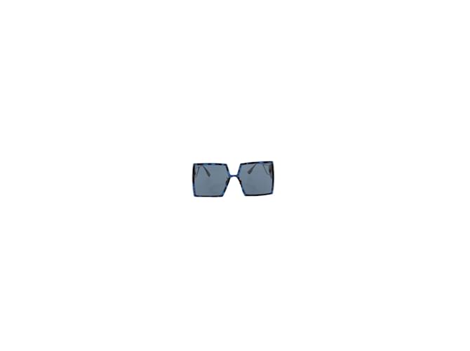 Dior Marineblaue, übergroße Brille Metall  ref.1152827
