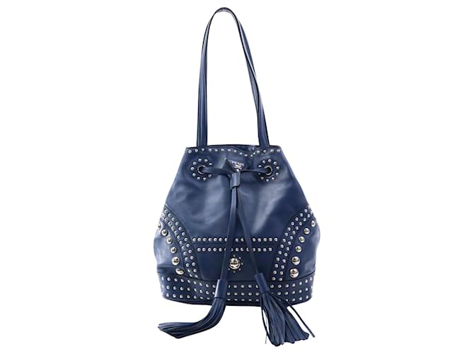 Prada -- Navy blue Leather  ref.1153501