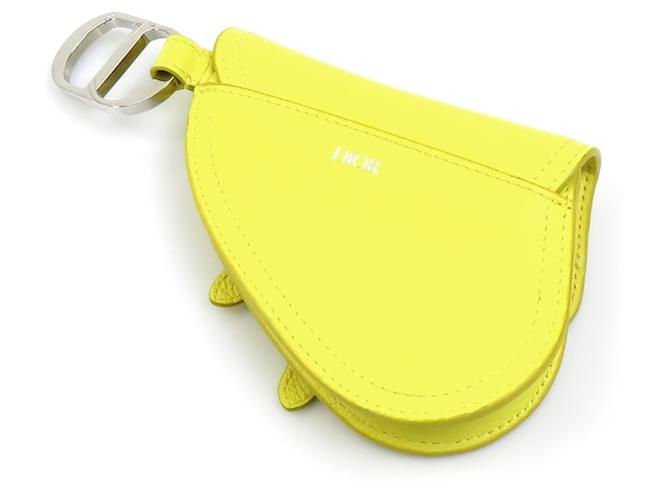 DIOR Yellow Leather  ref.1153723