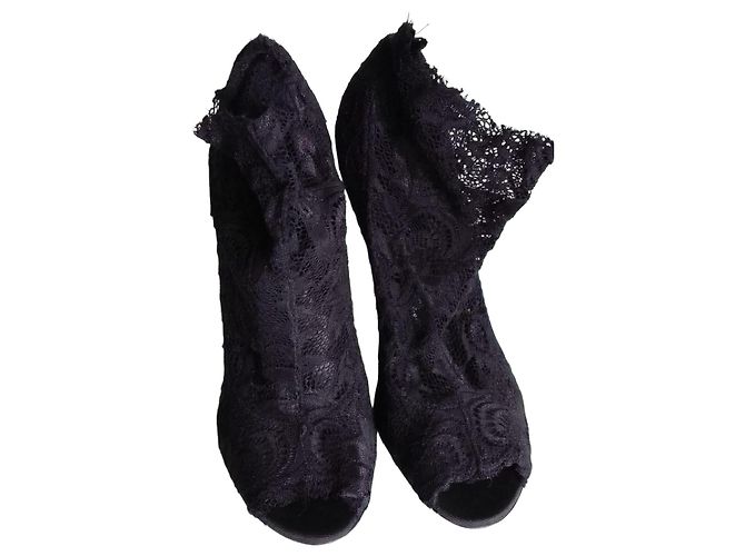 Botas DOLCE & GABBANA UE 39 paño Negro