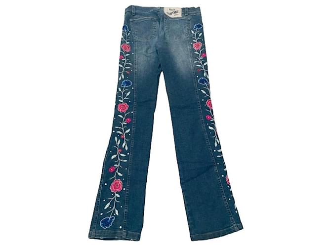 Dolce & Gabbana Jeans in limitierter Auflage mit Pailletten Blau  ref.1153914