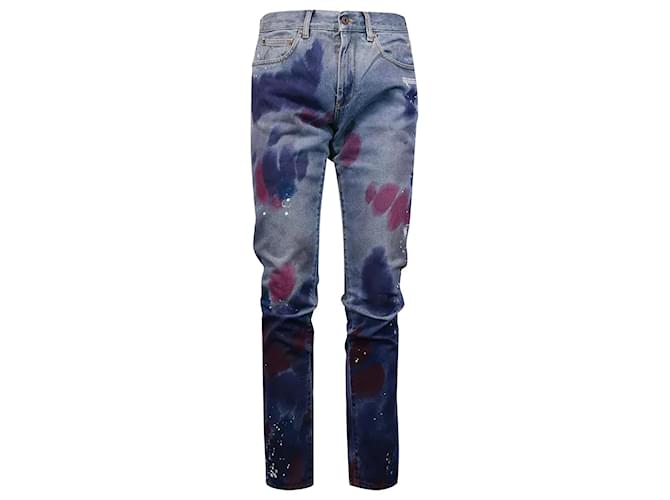 Autre Marque Jeans paint splattered Multiple colors Cotton  ref.1153958