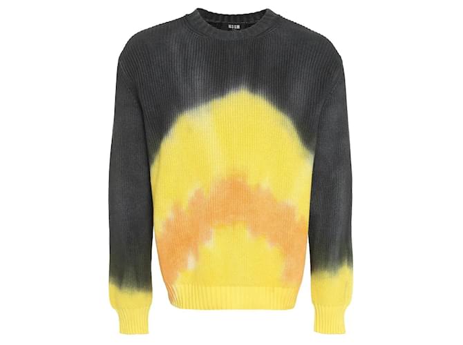Msgm Tie-dye print cotton sweater Multiple colors  ref.1153980