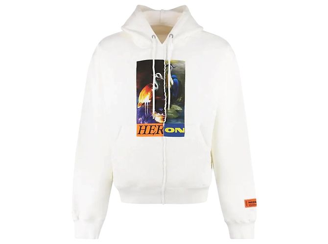 Heron Preston Sweat à capuche Split Hérons Blanc