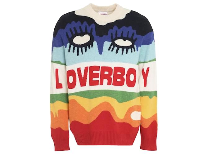 Autre Marque Pullover mit Loverboy-Logo Mehrfarben Wolle  ref.1154091