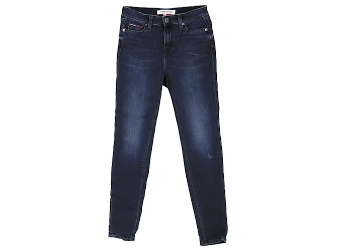 Tommy Hilfiger Calça jeans feminina Nora Skinny Fit Dynamic Stretch Azul Algodão  ref.1154160
