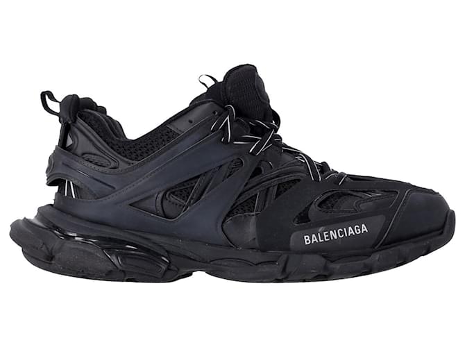 Balenciaga Track Sneakers in Black Polyurethane Plastic  ref.1154172