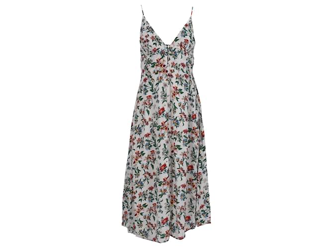 Tommy Hilfiger Womens Viscose Floral Print Cami Strap Dress in Green Viscose Cellulose fibre  ref.1154233
