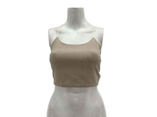 Autre Marque PALOMA WOOL  Tops T.fr 38 polyester Beige  ref.1154366