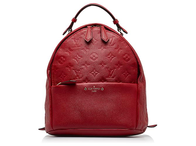 Louis Vuitton Red Monogram Empreinte Sorbonne Leather  ref.1154529