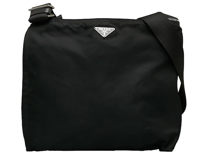 Prada Black Tessuto Crossbody Bag Nylon Cloth  ref.1154537