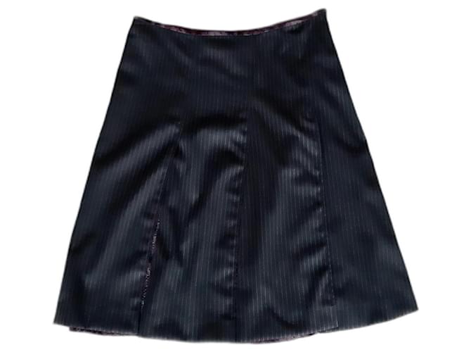 Ballantynes flared skirt Grey Wool  ref.1154724