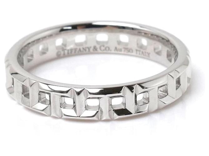 Tiffany & Co T Verdadero Plata Oro blanco  ref.1154814