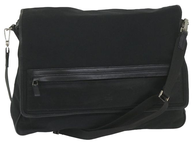 Bolsa de ombro GUCCI Nylon preta 019 0376 Ep de autenticação2399 Preto