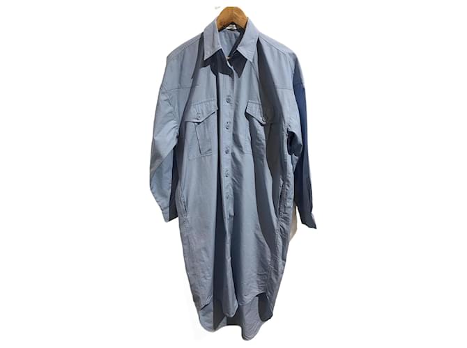 GIVENCHY Robes T.fr 34 cotton Coton Bleu  ref.1155027