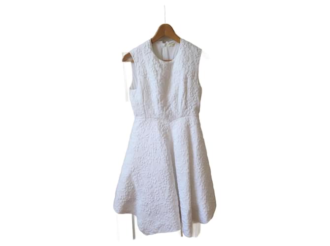 Autre Marque DELPOZO  Dresses T.fr 36 cotton White  ref.1155046