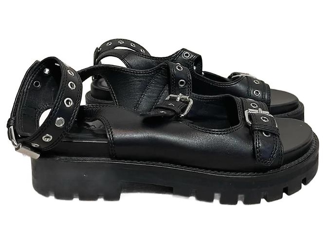 Alaïa Sandali ALAIA T.EU 38 Pelle Nero