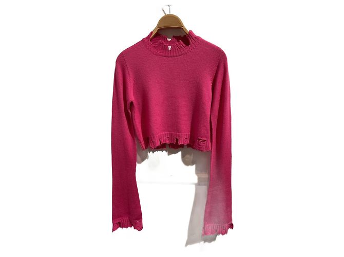 ATTICO Strickwaren T.International XS Wolle Pink
