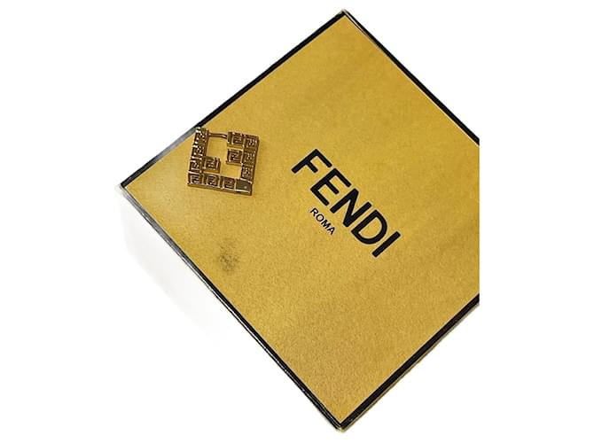 FENDI  Earrings T.  metal Golden  ref.1155157
