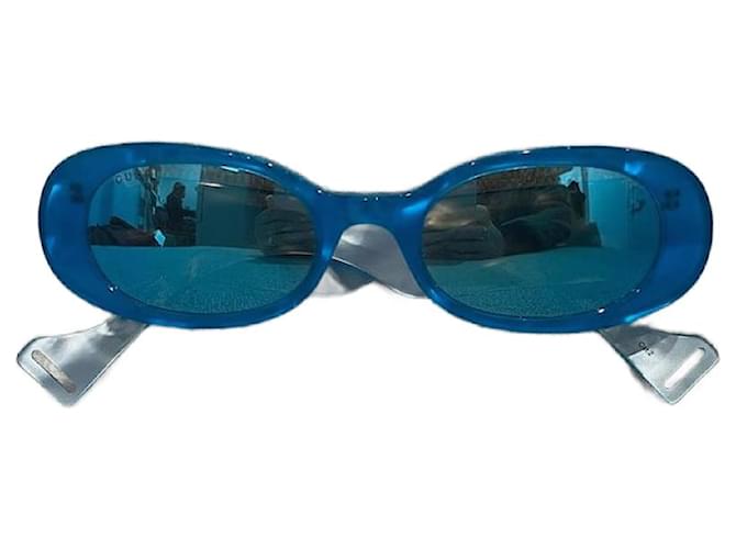 Gafas de sol GUCCI T.  el plastico Azul Plástico  ref.1155213