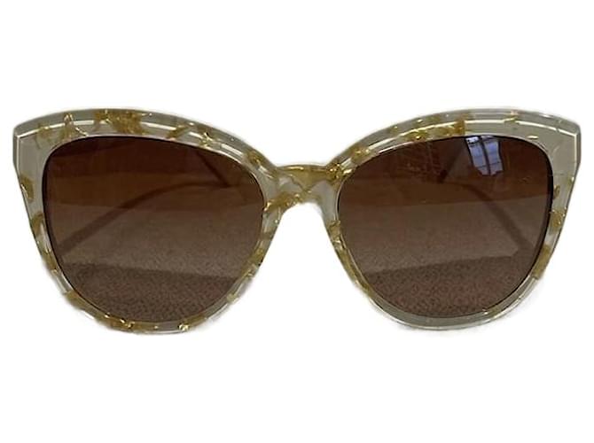 Óculos de sol DOLCE & GABBANA T.  plástico Bege  ref.1155224