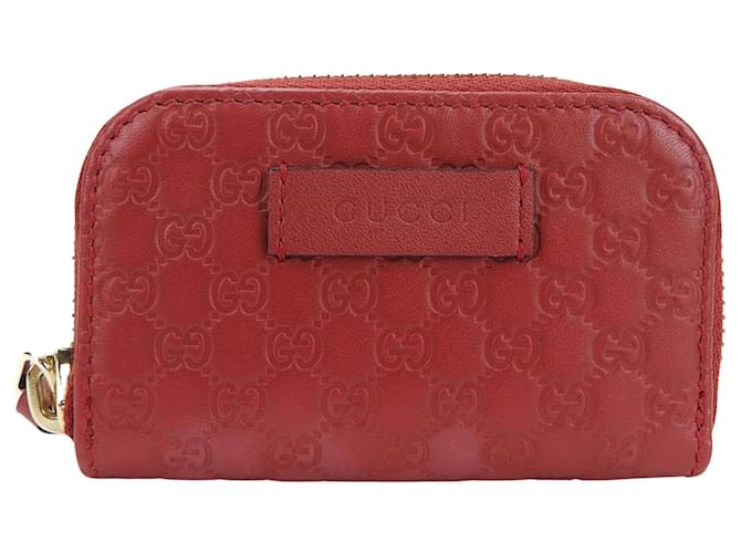 Gucci Micro Guccissima Red Leather  ref.1155332
