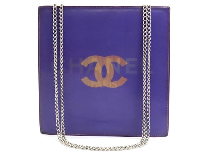 Timeless Chanel Logo CC Purple Cloth  ref.1155397