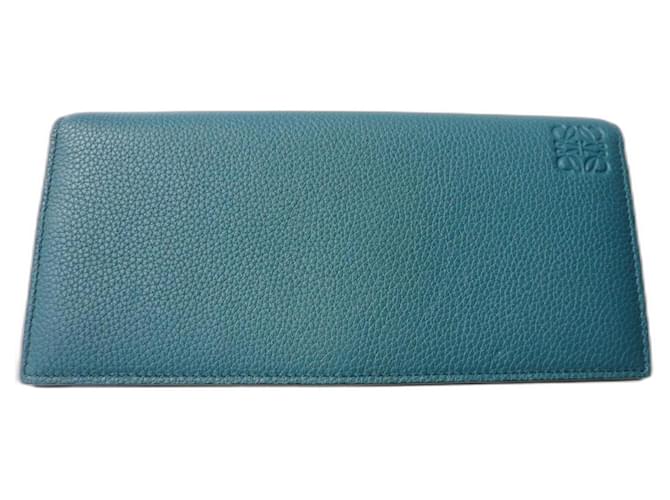 LOEWE Duck blue wallet new condition Leather  ref.1155603