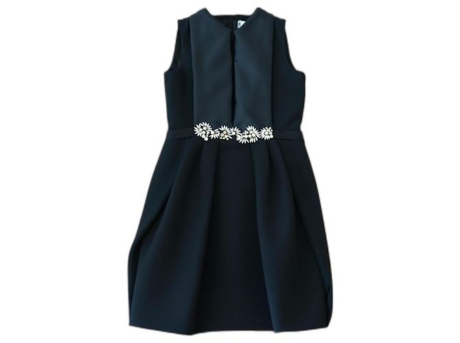 Dice Kayek schwarzes verziertes Kleid
