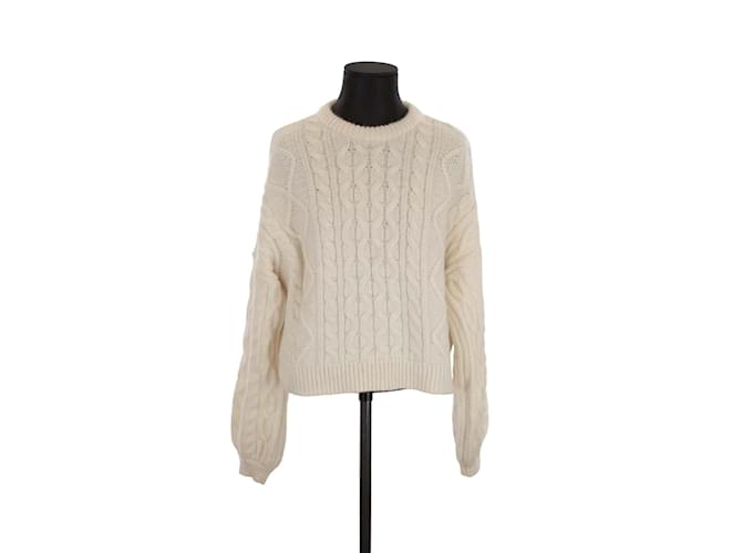 Anine Bing Wool sweater White  ref.1155751