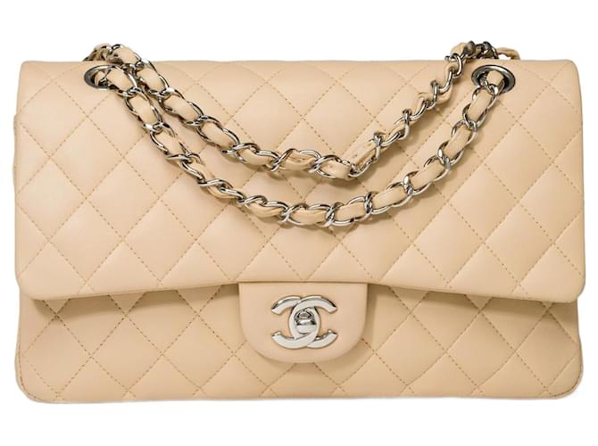 Sac Chanel Timeless/Classic in Beige Leather - 101602  ref.1155757