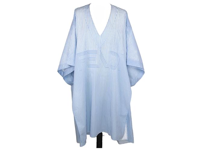 blue and white fendi dress Fendi Italy. Light Blue Silk Dress