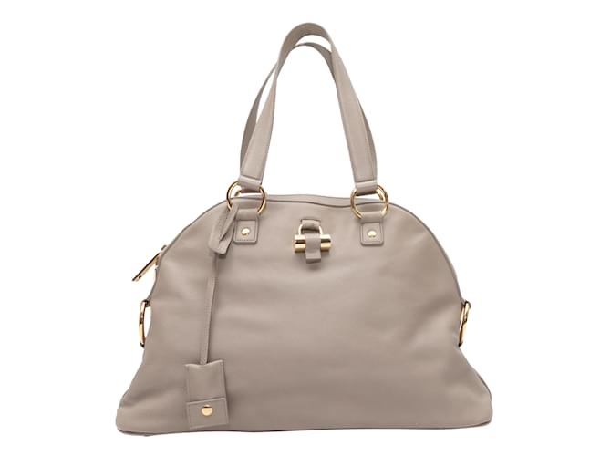Taupe Yves Saint Laurent Small Muse Bag Leather  ref.1155880
