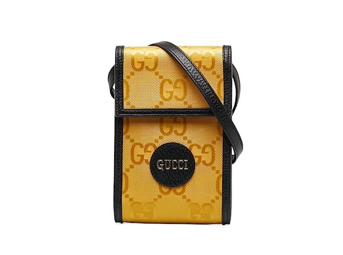 Yellow Gucci Mini GG Off The Grid Crossbody Bag Leather  ref.1155936