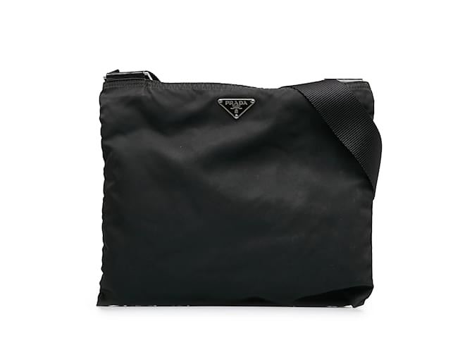 Black Prada Tessuto Crossbody Bag Cloth  ref.1156089