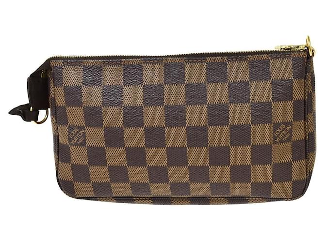 Louis Vuitton Pochette Accessoires Brown Cloth  ref.1156134