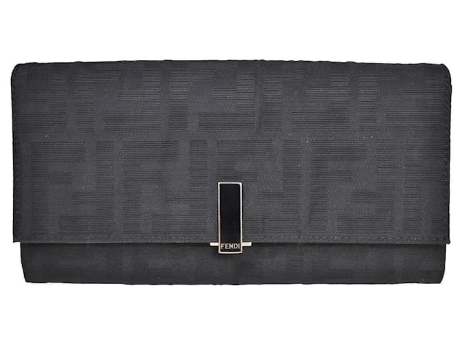 Fendi Zucca Schwarz Leinwand  ref.1156161