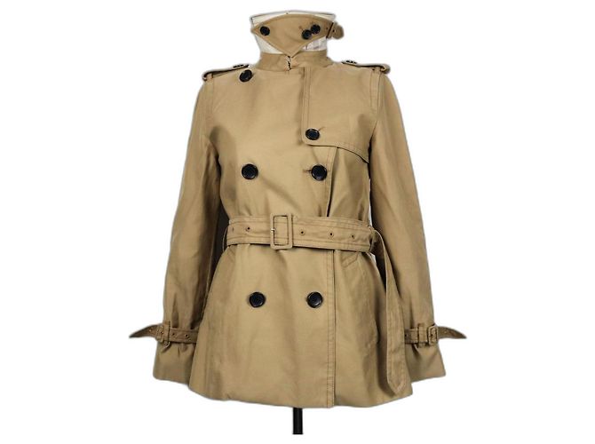 Coach Mantel Braun Baumwolle Polyester