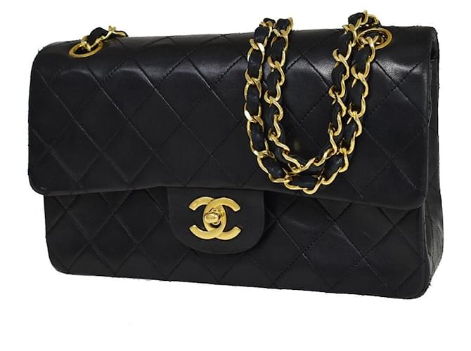 Chanel Timeless Black Leather  ref.1156286