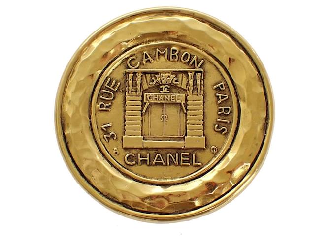 Timeless Chanel COCO Mark Dourado Banhado a ouro  ref.1156336