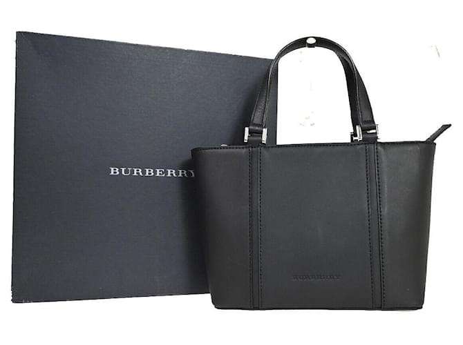 BURBERRY Black Leather  ref.1156352