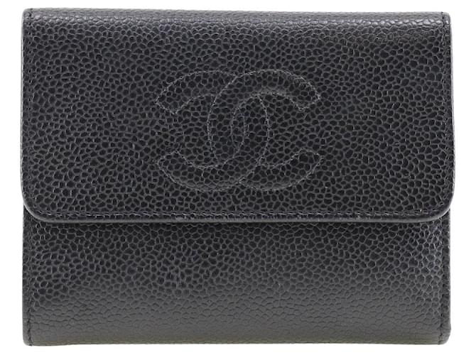 Chanel COCO Mark Black Leather  ref.1156357