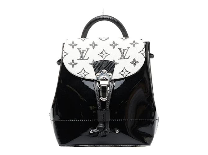Louis Vuitton Vernis Hot Springs Mini sac à dos M53637 Cuir Cuir vernis Noir  ref.1156721