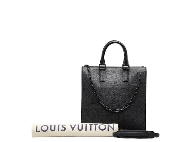 Louis Vuitton Monogram Empreinte Sac Plat Messenger M55924 Preto Couro  ref.1156725
