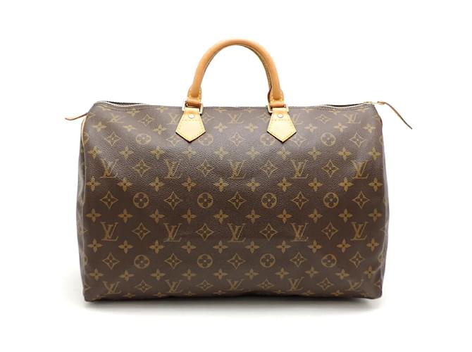Louis Vuitton Monogram Speedy 40 M41522 Brown Cloth  ref.1156751