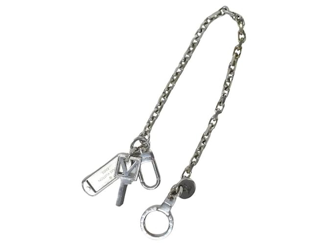 Louis Vuitton Porte clés Silvery Metal  ref.1156862