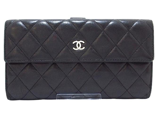 Chanel Matelassé Black Leather  ref.1156927