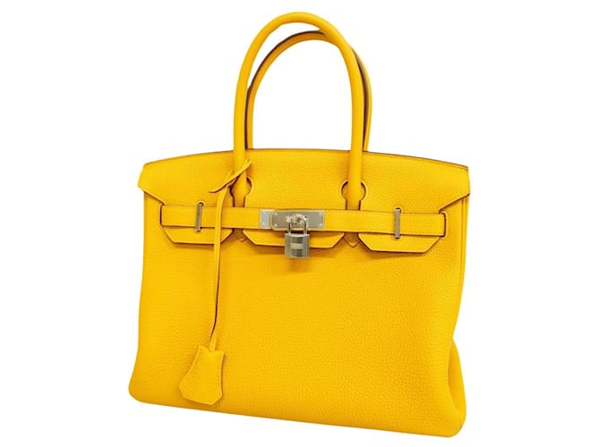 Hermès HERMES BIRKIN 30 Gelb Leder  ref.1157298