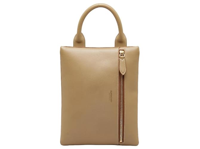 BURBERRY Beige Leather  ref.1157443